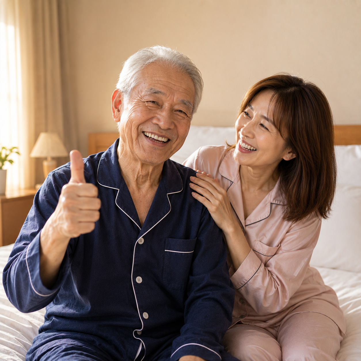仲の良い老夫婦